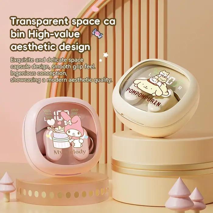 Ecouteurs intra-auriculaires Sanrio TWS sans fil imperméables avec annulation de bruit pour activités sportives et de plein air