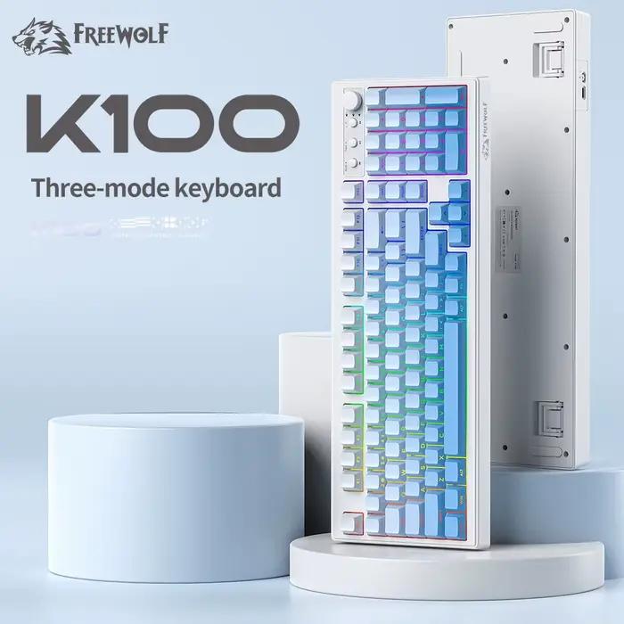 K100 clavier de jeu Bluetooth gravure latérale sans fil