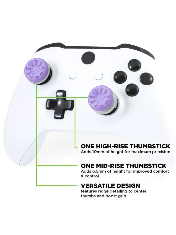 NOUVEAU 2 pièces Freek Galaxy Professional Thumbstick (violet noir et blanc) pour Xbox Series X/S