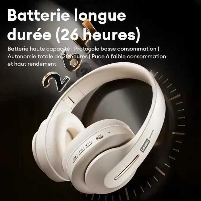 Casque sans fil Bluetooth 6.0 Lenovo LES-107