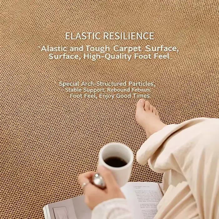 Tapis de chambre à coucher antidérapant, 1 pièce, tapis de sol en jute tissé irrégulier pour salon, tapis vintage bohème, tapis durable pour sol de maison