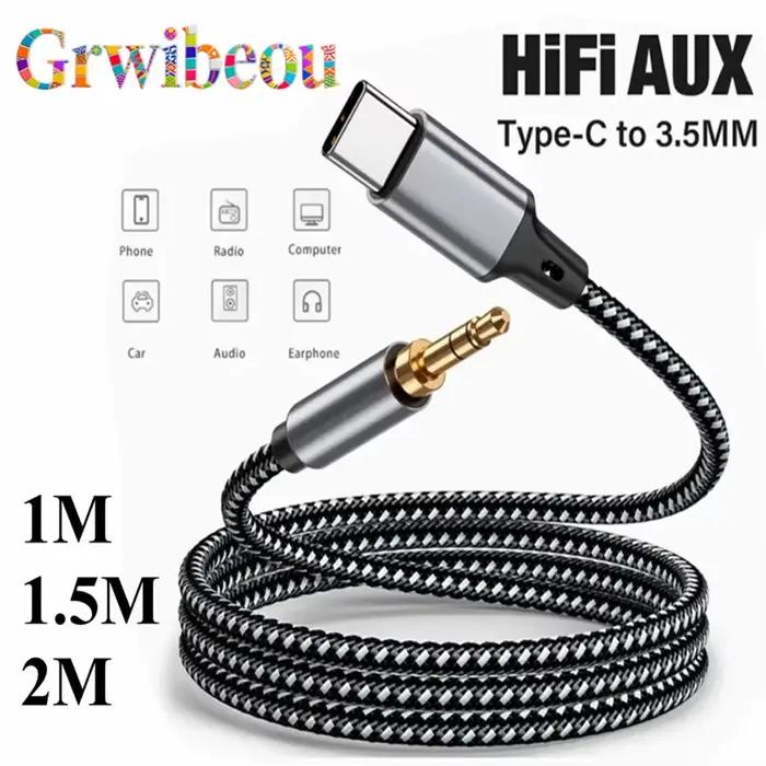 Câble USB Type C à Jack AUX 3.5Mm