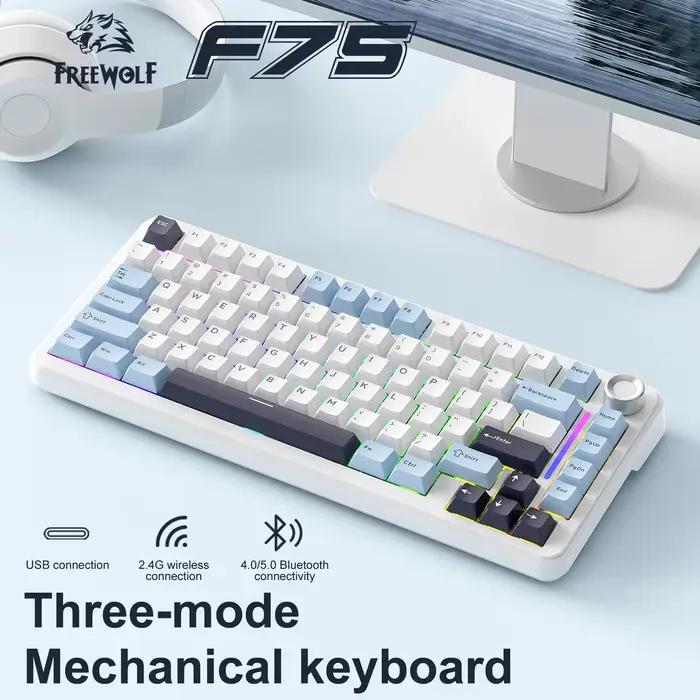 Clavier mécanique F75 FREEWOLF