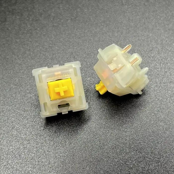 GATERON G Pro interrupteur jaune lait accessoire de clavier mécanique lubrification broche à trois couches 5 broches