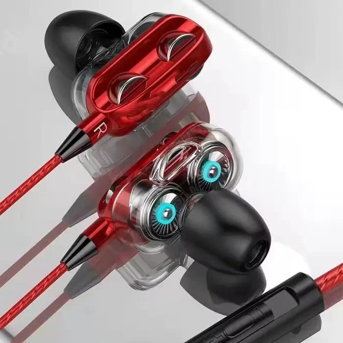 Écouteurs intra-auriculaires stéréo Viesrita pour jeux vidéo et course à pied antibruit haute qualité sonore Blanc Bleu Rouge Vert