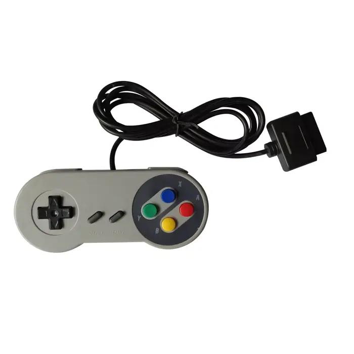 Manette de jeu filaire pour système SNES, 2 pièces, contrôleur de jeu