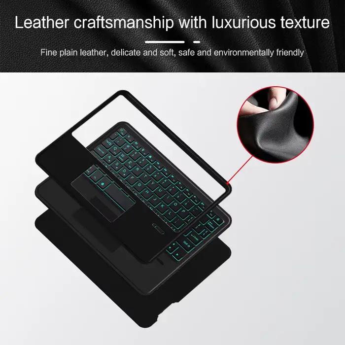 Clavier tactile sans fil rétro 4.2 Bluetooth pour iOS Android Windows tablette téléphone espagnol portugais russe hébreu arabe polyvalent et réactif