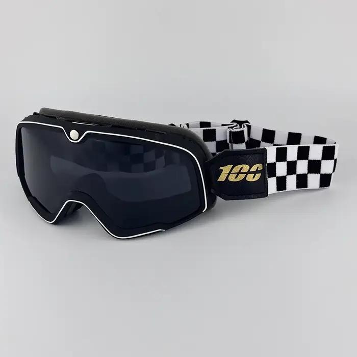 Lunettes de moto rétro lunettes de ski en plein air Motocross lunettes de soleil casque équitation course café course VTT ATV