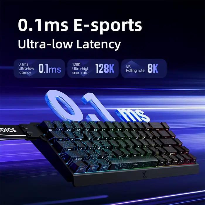MCHOSE ACE 68 commutateur magnétique clavier de jeu effet Hall déclencheur rapide Programmable rvb 8K Hz