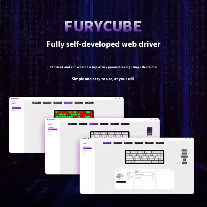 Clavier mécanique Furycube M30HE interrupteur magnétique personnalisable avec effets lumineux RVB pour joueurs e-sports et professionnels occcasions spéciales
