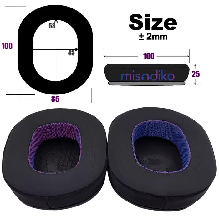 Misodiko – oreillettes de remplacement améliorées pour casque de jeu Razer BlackShark V2/ V2 X/ V2 Pro