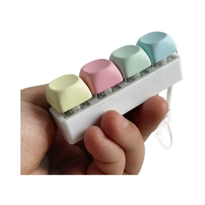 Relaxant 4/9 touches doigt clavier Keycap bouton décompression jouet soulagement du Stress Gadget pincement