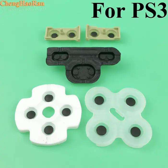 1 ensemble de tampons en caoutchouc conducteur en silicone pour manette PS2 PS3 PS4