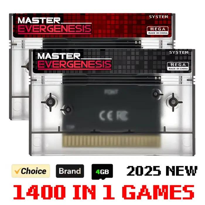 2025 nouveau système maître 1400 en 1 cartouche de jeu ED MS carte Flash pour les états-unis EUR SEGA Master System I