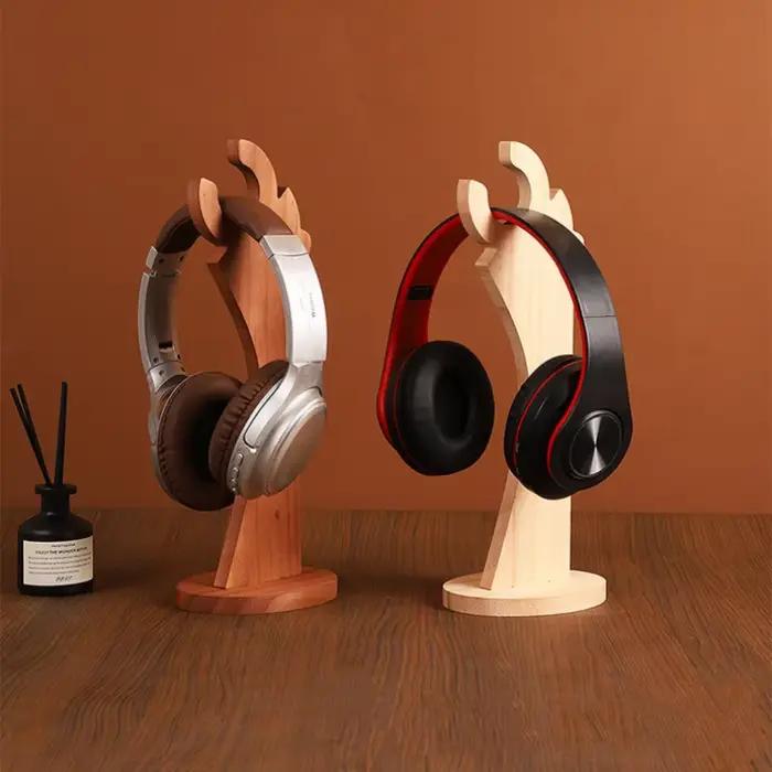 Support pour casque en bois