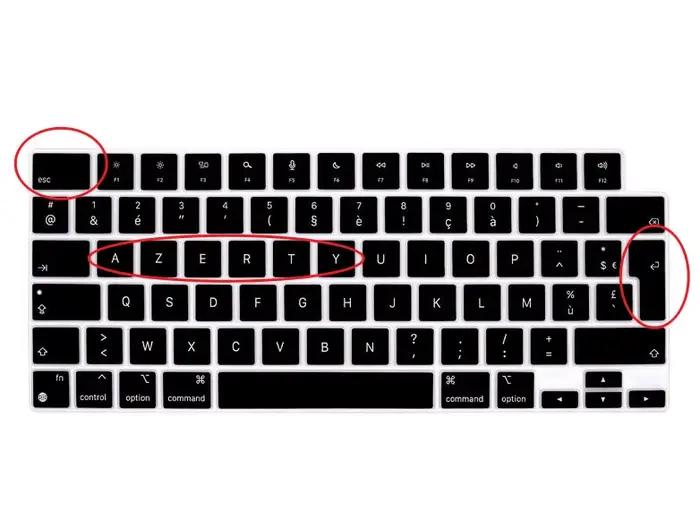 Housse de clavier français AZERTY France
