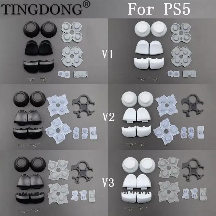 Boutons de déclenchement en caoutchouc conducteur pour contrôleur PS5 V1 V2 V3 personnalisables avec plusieurs couleurs pour améliorer la précision et le confort de jeu
