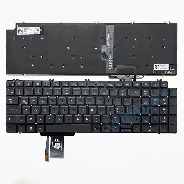 Clavier rétroéclairé Latin/UK/Français/Portuguese pour DELL Precision 7750 7760 7550 7560 0KG9G3 DLM19L5 0713DM 01WYH2 0P2K2J 0MH69P 0M8M7D 06H2H7 6H2H7