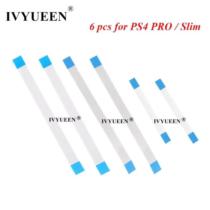 6 pièces pour Dualshock 4 PS4 PRO contrôleur mince 12 14 broches carte de charge câble de commutateur d'alimentation et