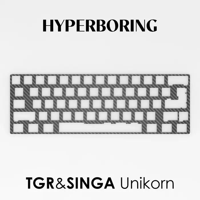Clavier TGR Singa Unikorn en fibre de carbone et laiton CF (pour version à visser sur circuit imprimé)