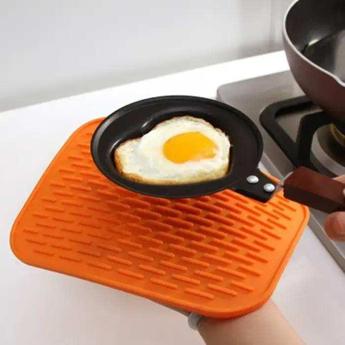 [Mat rond antidérapant résistant à la chaleur] Silicone multifonctionnel et durable