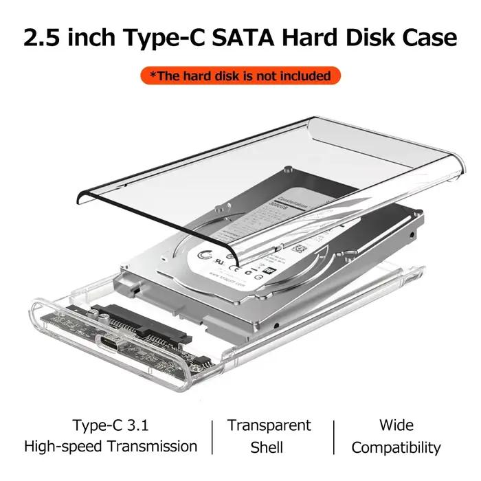 Boîtier de disque dur externe USB 3.0/Type C