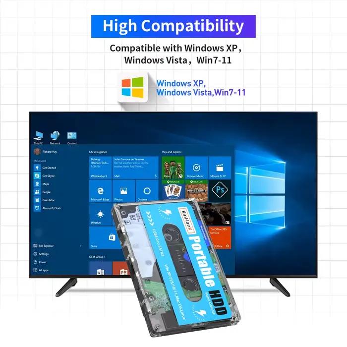 KINHANK 500G Gaming HDD Super Console 110000 jeux vidéo 70 emulatateurs MAME DC SS NAOMI PS2 PS1 Portable Plug and Play Batocera OS Occasions spéciales pour joueurs passionnés