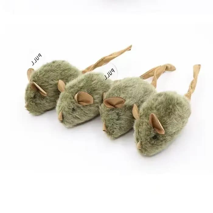 Souris en peluche à mâcher pour chat