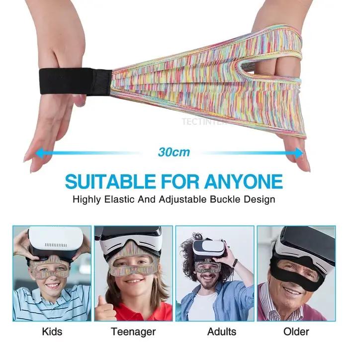 Pour lunettes VR Meta Quest 2 & Quest 3 : Masque oculaire ajustable
