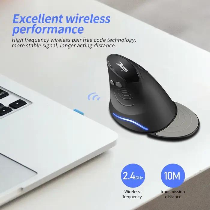 ZELOTES F-17 souris verticale 2.4GHz