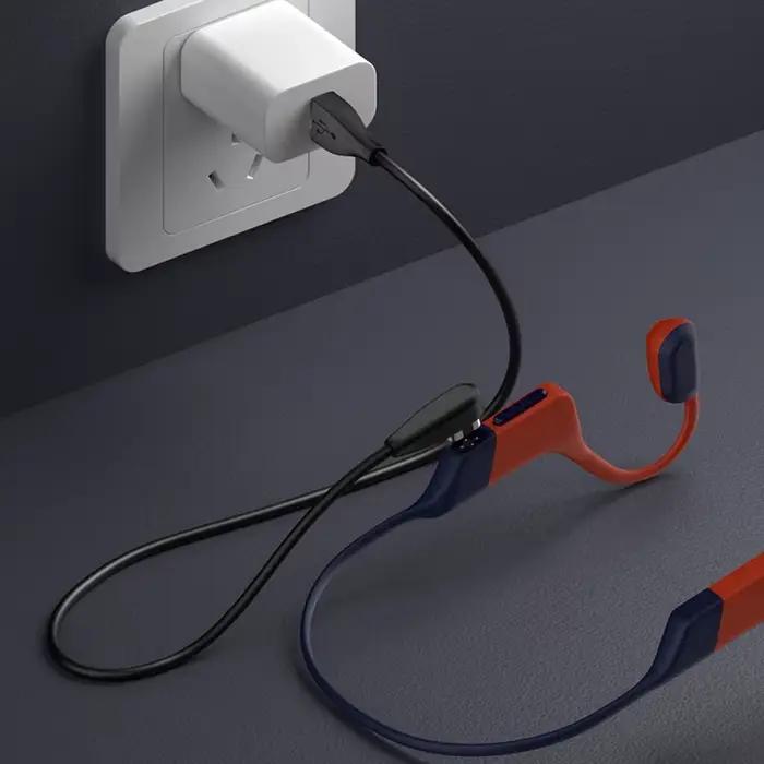 Shokz OpenSwim pro S710 casque à Conduction osseuse avec câble de chargeur magnétique de Type C/USB accessoire de natation à charge rapide