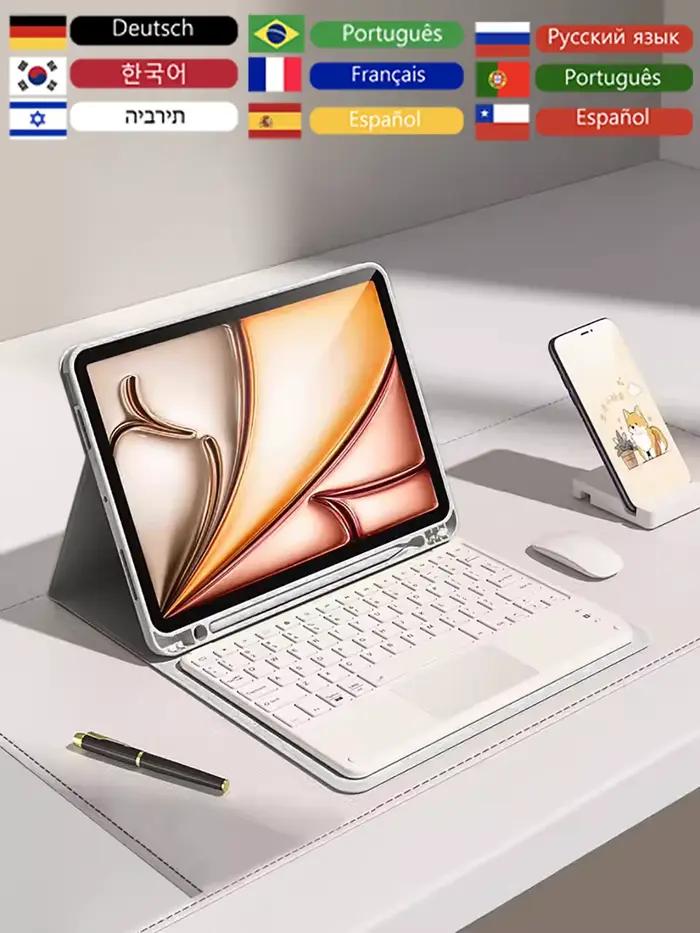 Clavier sans fil et souris Magic pour iPad Pro 13 11, étui M5 M4 2026 M3 Air 13 11 5 4 10.2 9 8 7 Génération, clavier Bluetooth