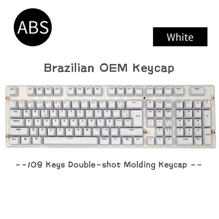 108 touches clavier mécanique Keycaps brésilien Abnt2 disposition Keycap OEM profil ABS