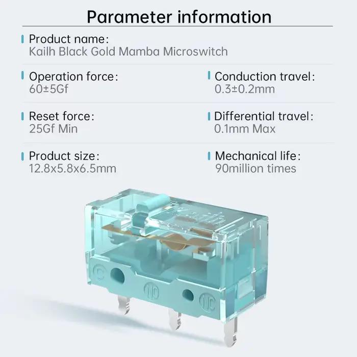 Kailh-Micro interrupteurs de souris améliorés