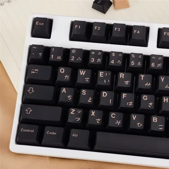 Inukuma Cherry – capuchons de touches de clavier personnalisés, 130/23 touches, PBT, pour clavier mécanique MX Switch, Version JP