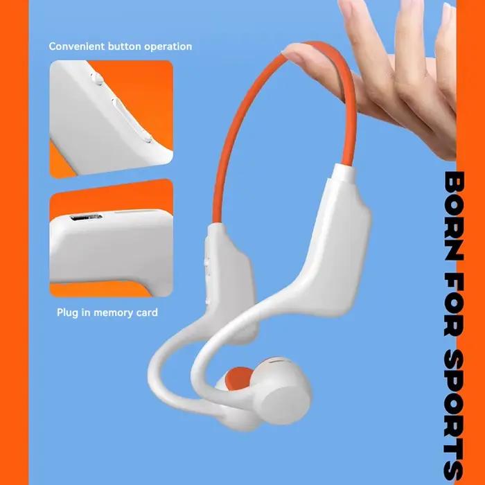 Écouteurs à Conduction Osseuse Étanche IPX8 MP3 32 Go Bluetooth 5.4 Sans Fil avec Micro pour Natation Sport Fitness Nouveauté 2026