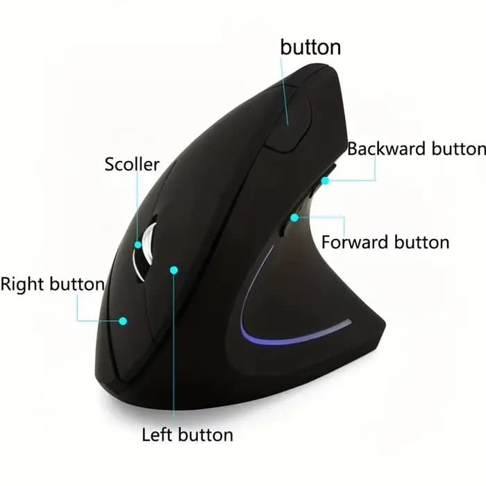 Souris sans fil ergonomique verticale