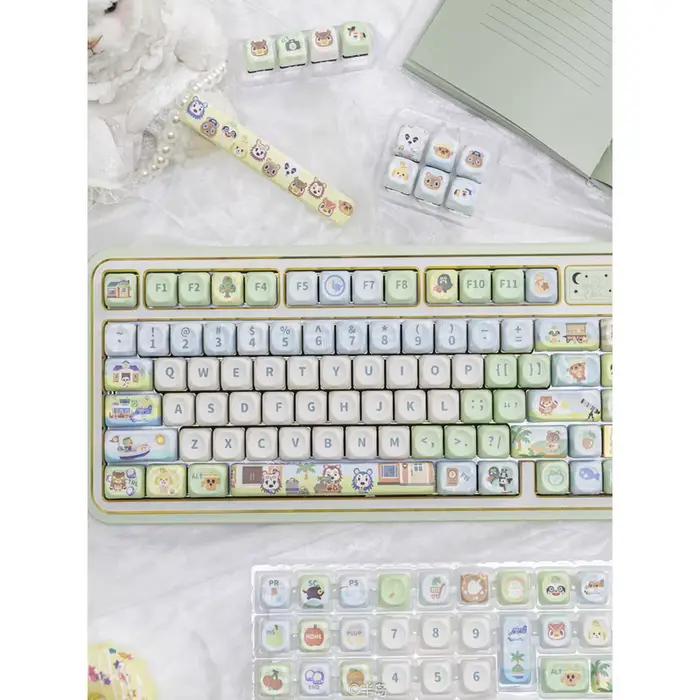 Animal Crossing – capuchons de touches adorables en PBT