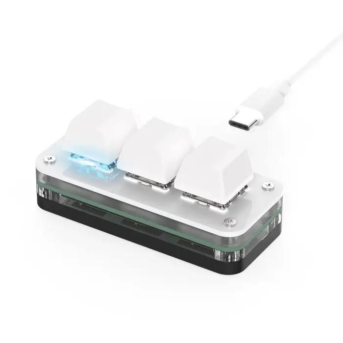 Macropad Macro programmation clavier RGB Mini échange à chaud jeu bouton personnalisé claviers interrupteur rouge 3