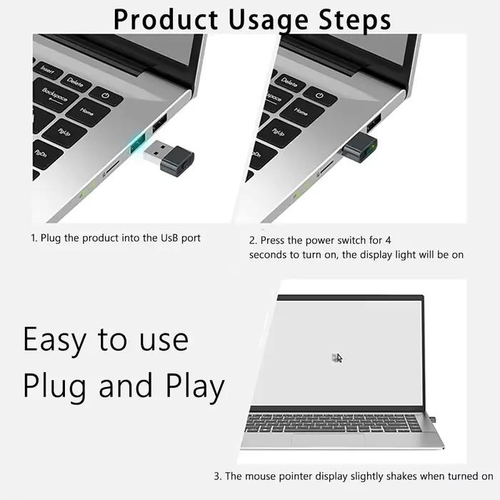 Simulateur de mouvement de souris USB indétectable avec modes séparés et boutons marche/arrêt