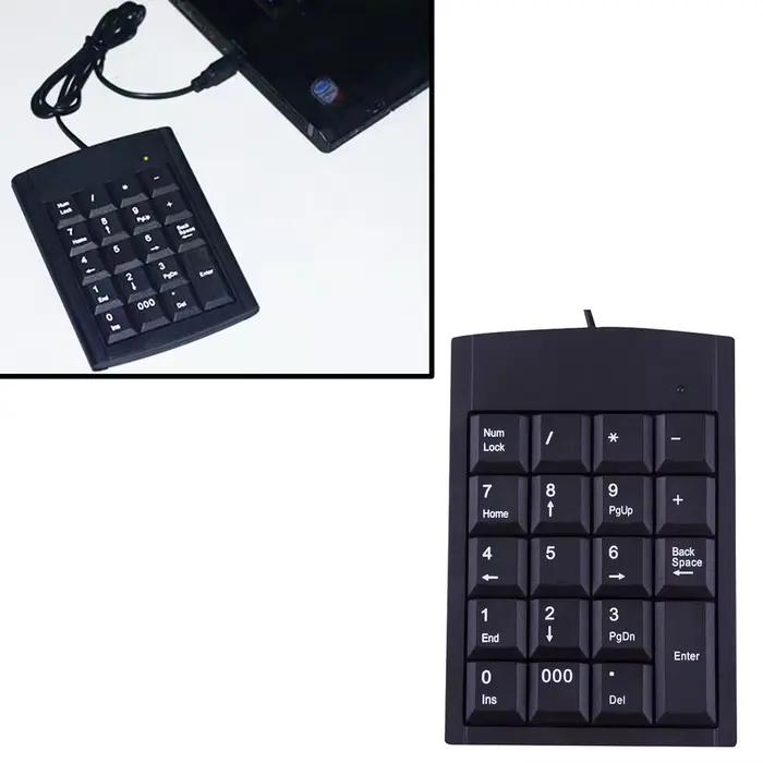 9 touches clavier numérique filaire pavé