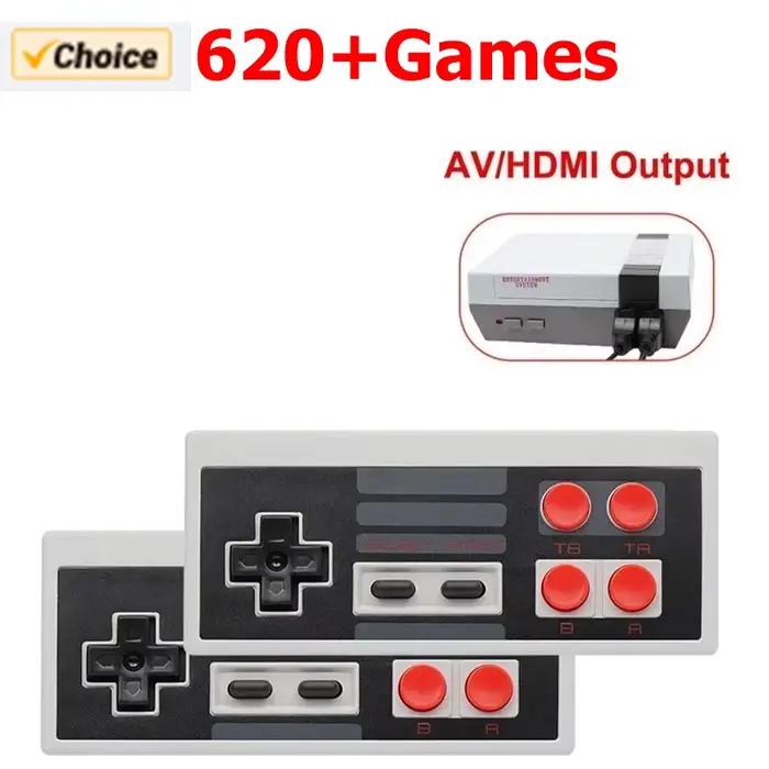 Manette de jeu à 4 boutons pour consoles de jeux vidéo rétro 8 bits