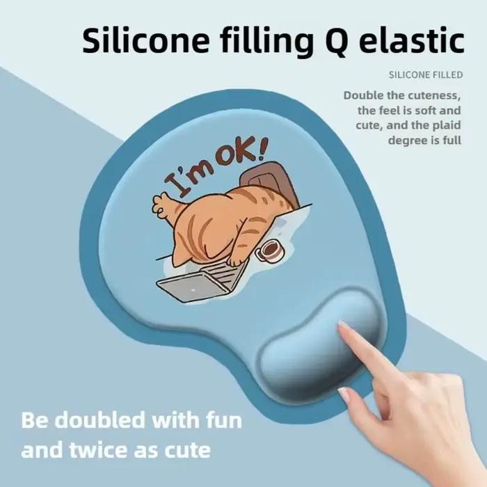 Tapis de souris ergonomique en forme d'animal