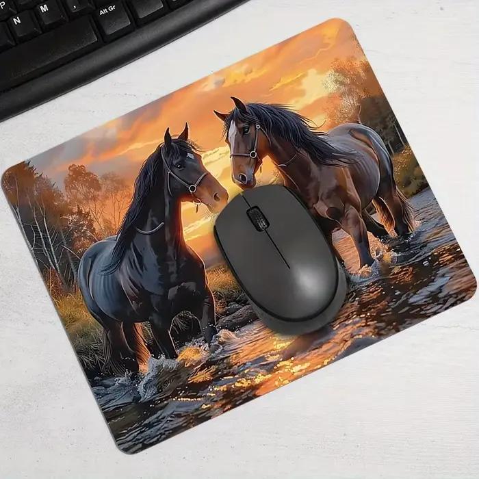 Tapis de souris à motif de cheval imprimé