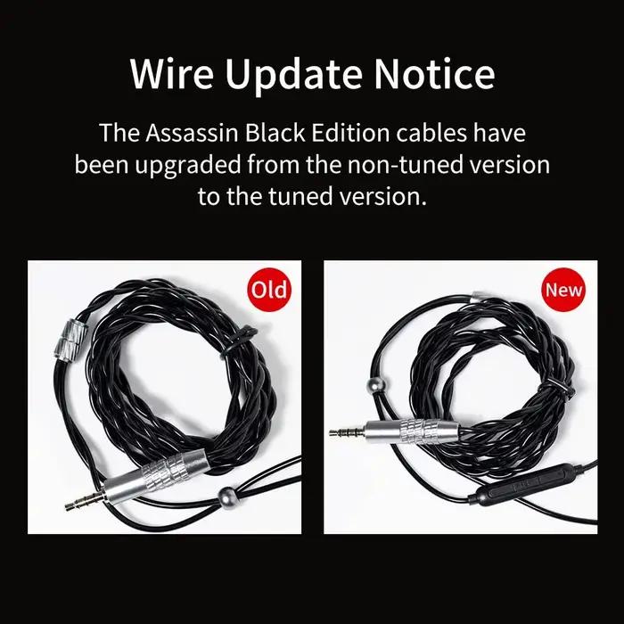 CVJ Assassin 1BA + 1DD + 1 interrupteur de vibration réglable pour jeux e-sports intra-auriculaires type-c casque hifi konoka