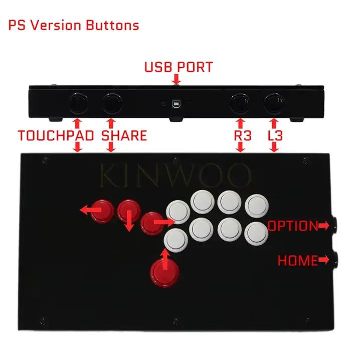 F1-PS5 F1 UP5 Hitbox Game Contrmatérielle FPackage box gastronomie Stick King Of Fighters Sanwa lèvent OBSF-24/30 Pour PC/NS/PS4/PS5/XBOX