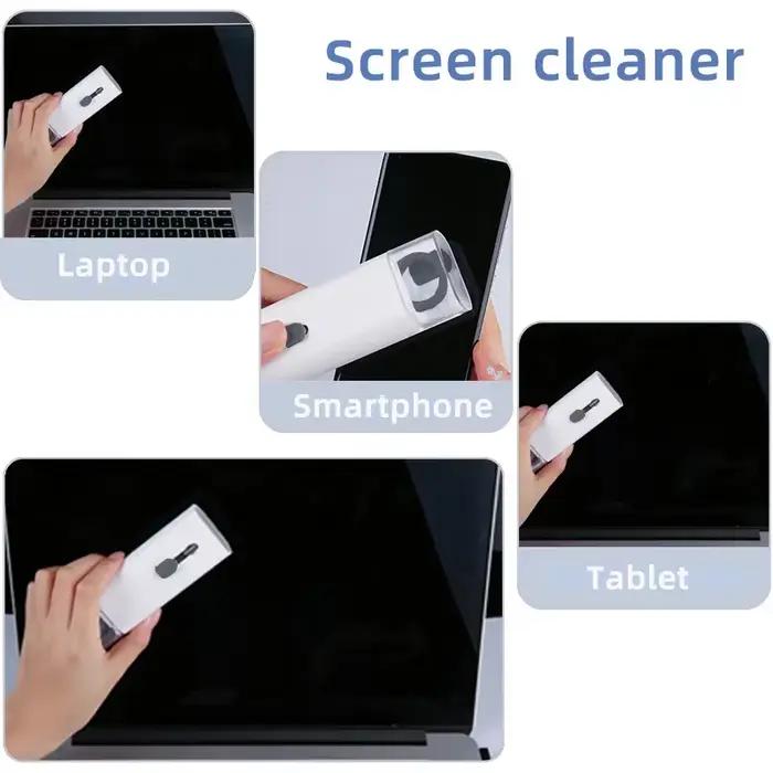 Kit de nettoyage 7 en 1 pour clavier, écran, écouteurs et accessoires électroniques multifonctionnels pour un nettoyage précis et durable de votre matériel informatique