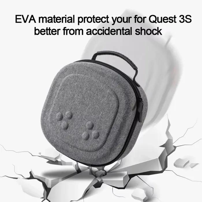 Étui de transport rigide pour casque VR Meta Quest 3S