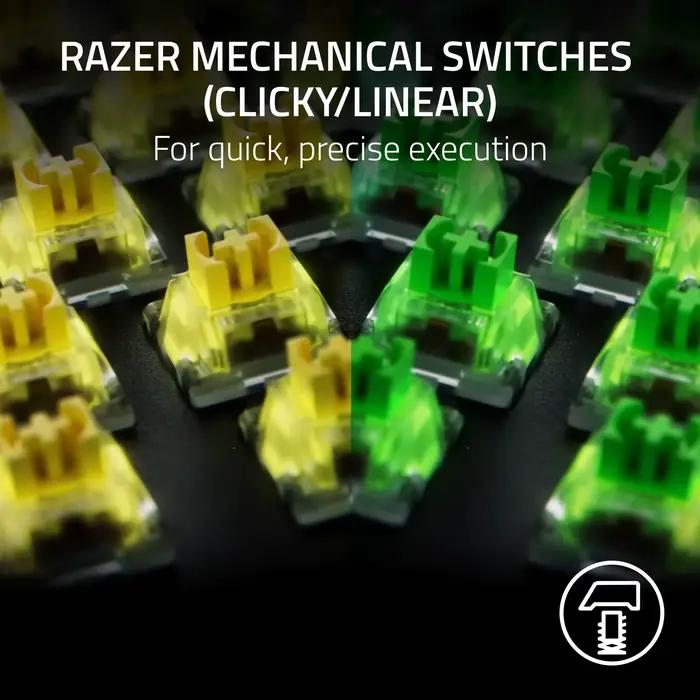NOUVEAU clavier filaire de jeu mécanique Razer BlackWidow V4 X : linéaire et silencieux - 6 touches macro - Chroma RGB