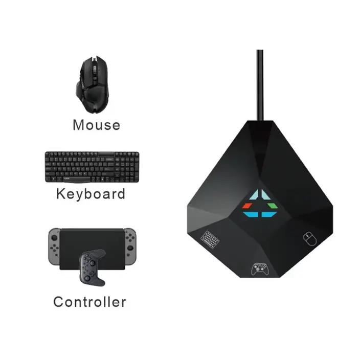 Adaptateur de convertisseur de souris de clavier de jeu pour la console Switch/PS4/PS3/X-BOX ONE/360